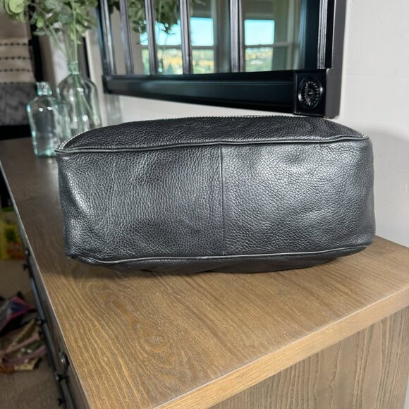 FURLA Black Pebbled Leather Hobo Shoulder Bag - Picture 9 of 11